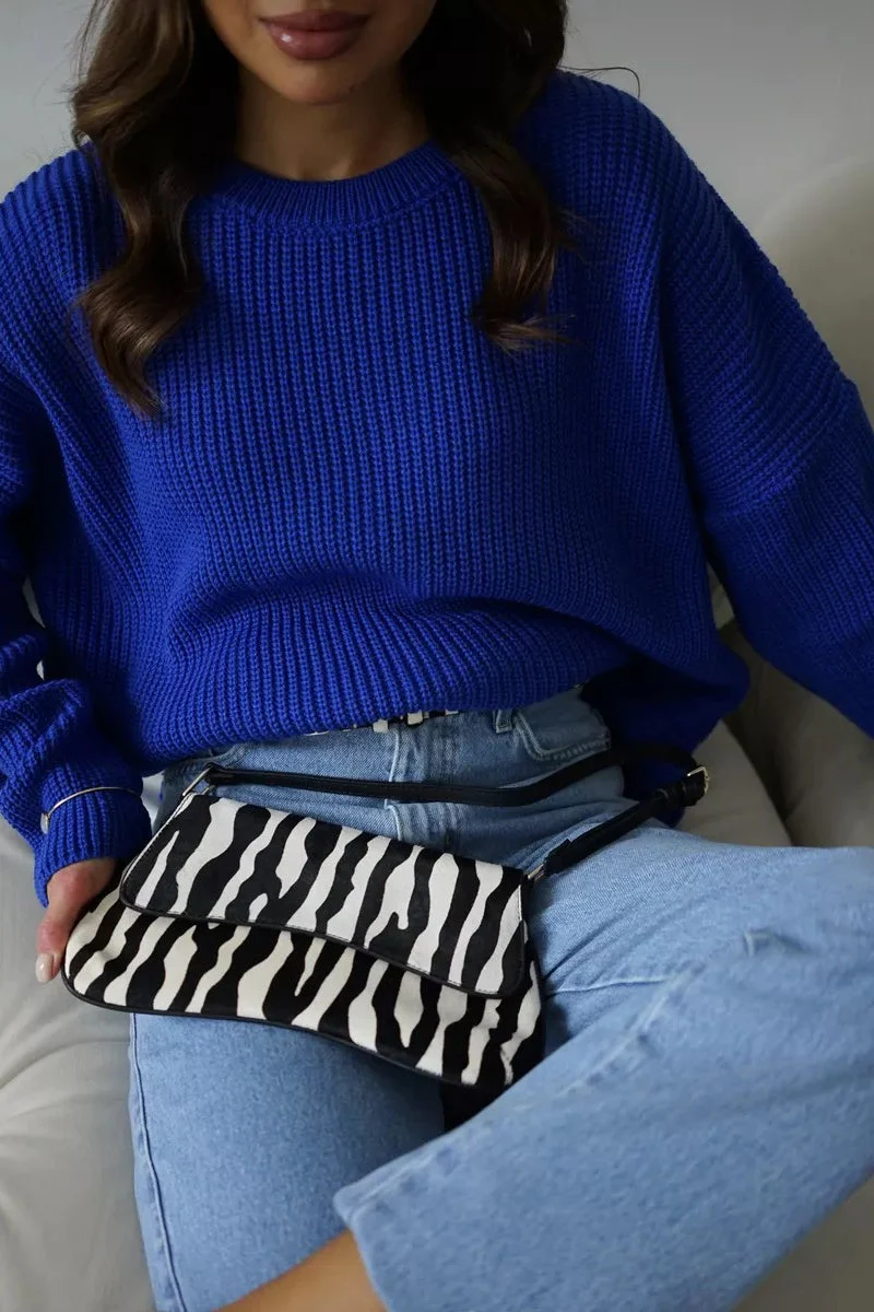 Solid Knit Crewneck Pullover Sweater - Image 26