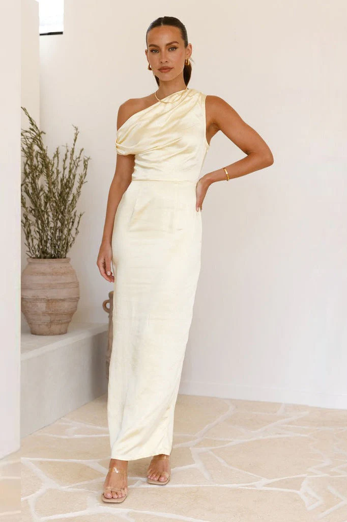 Solid Sleeveless Asymmetric Formal Dress - Image 18