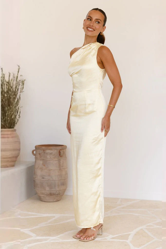 Solid Sleeveless Asymmetric Formal Dress - Image 23