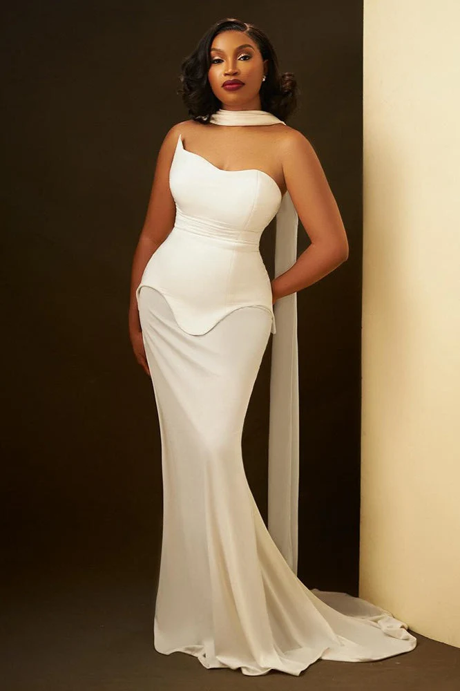 Stretch Tulle Bandage Mesh Formal Dress - Image 12