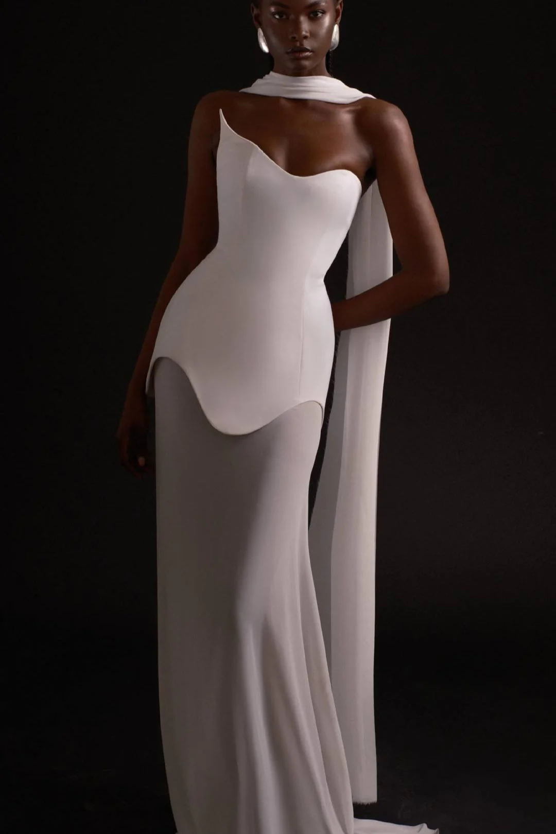Stretch Tulle Bandage Mesh Formal Dress - Image 9
