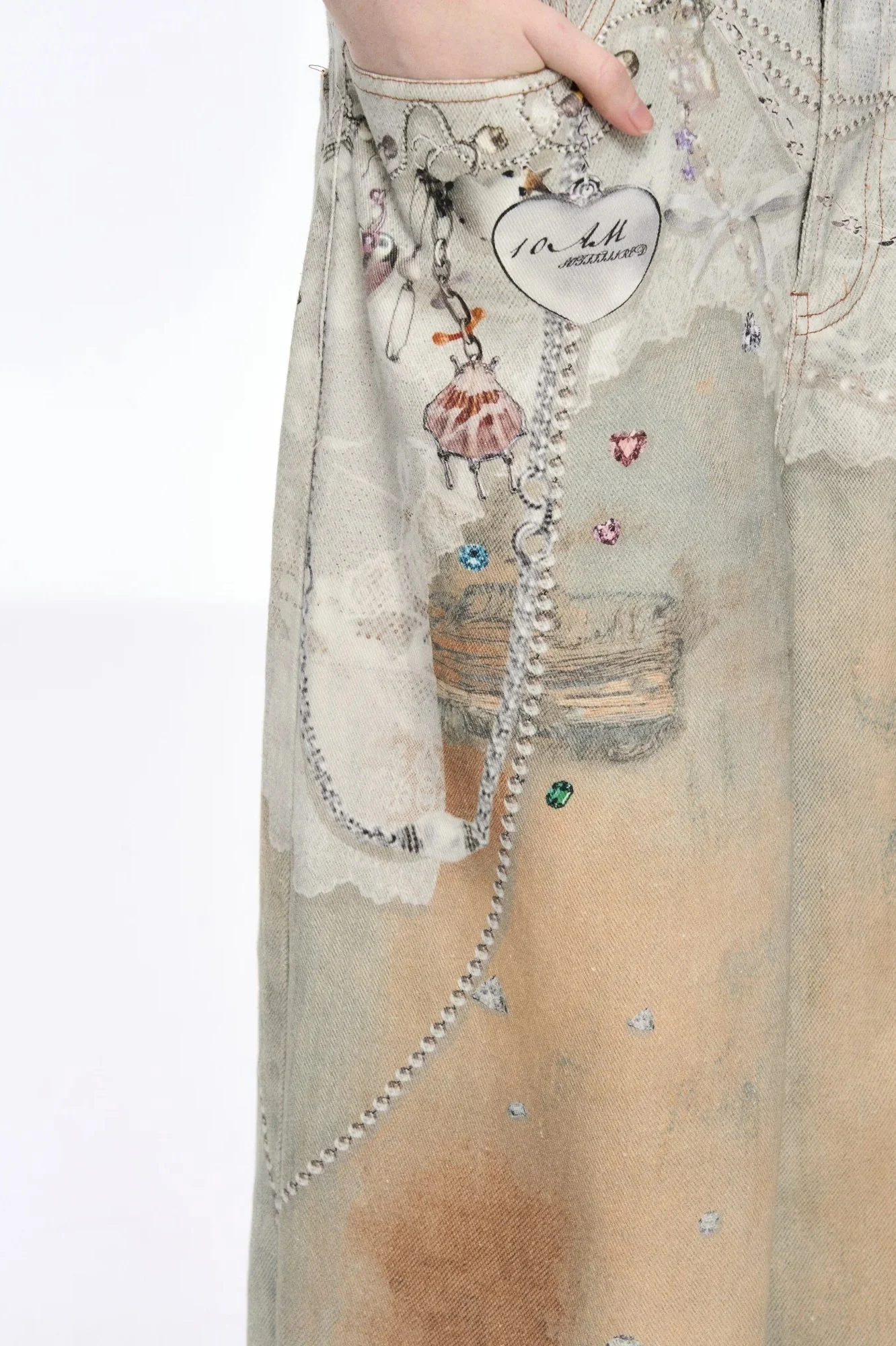 Tie Dye Baggy Wide Leg Denim Jeans - Image 19