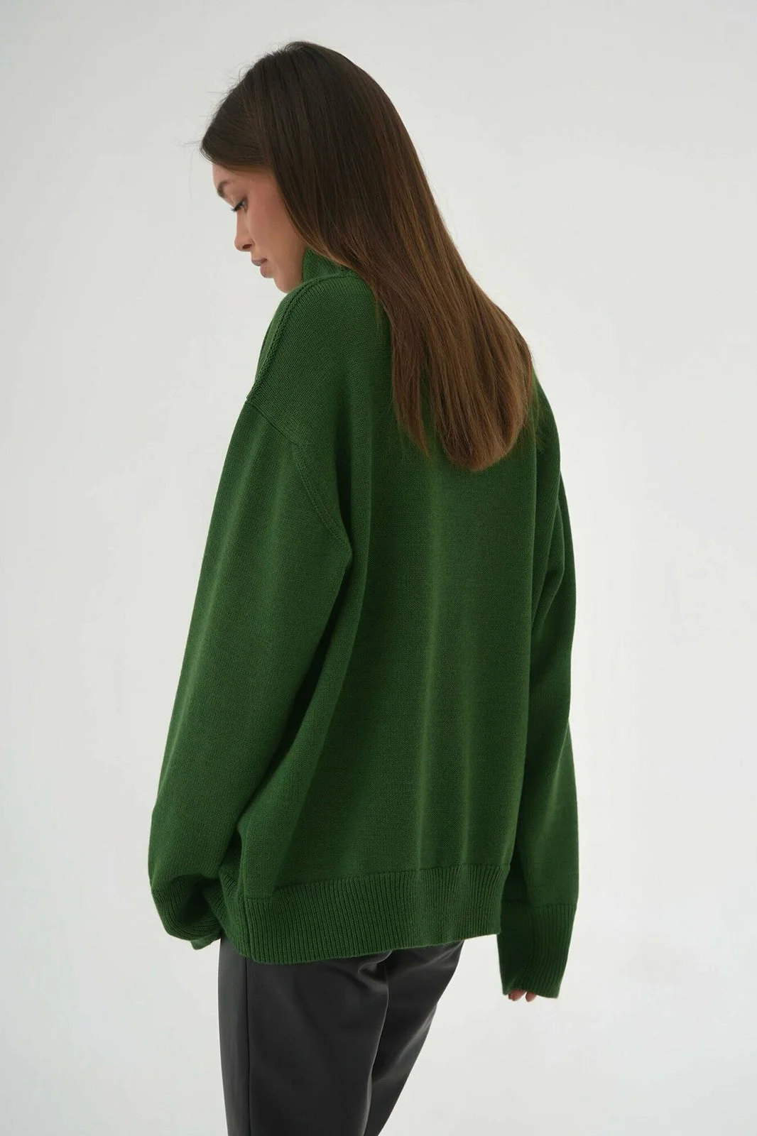 Turtleneck Loose Knit Pullover Sweater - Image 41