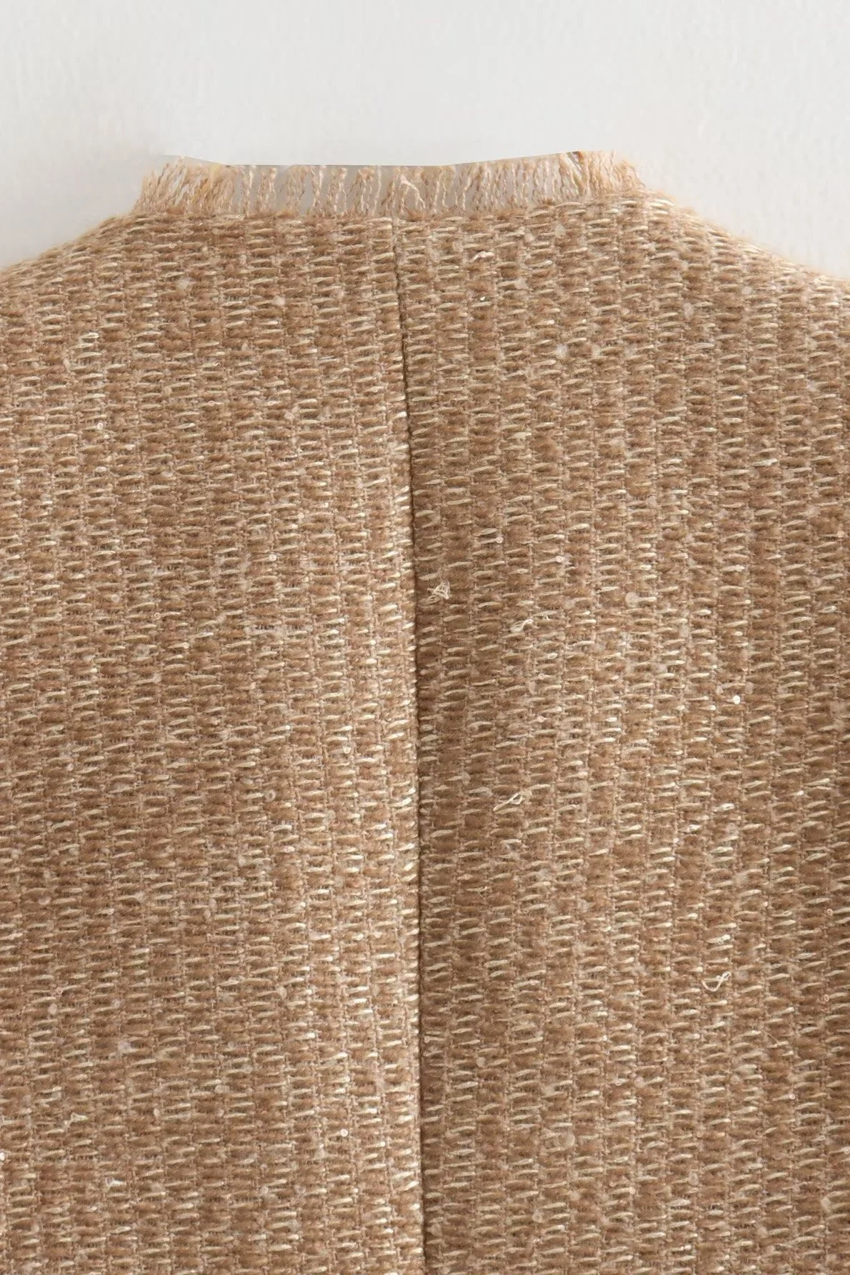 Tweed Single Breasted Short Coat - Image 13