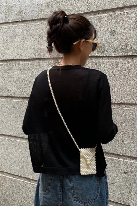 V-Neck Lightweight Knit Cardigan - Image 23