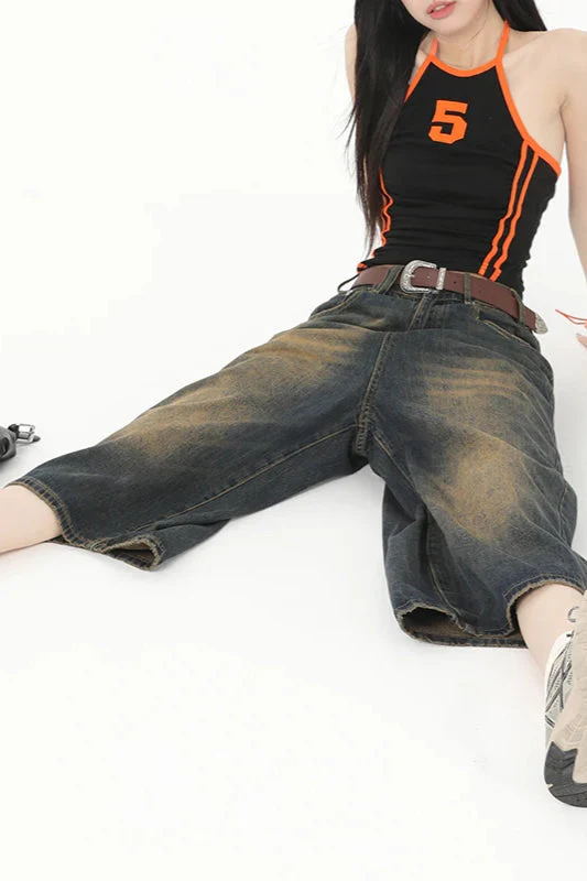 Vintage Y2K Loose Cropped Jeans - Image 28