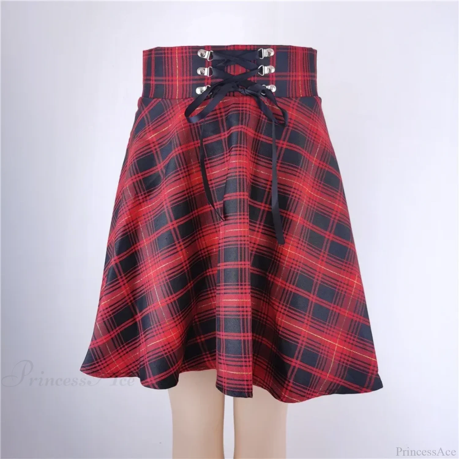 Flared Mini Skater School Skirt - Image 5