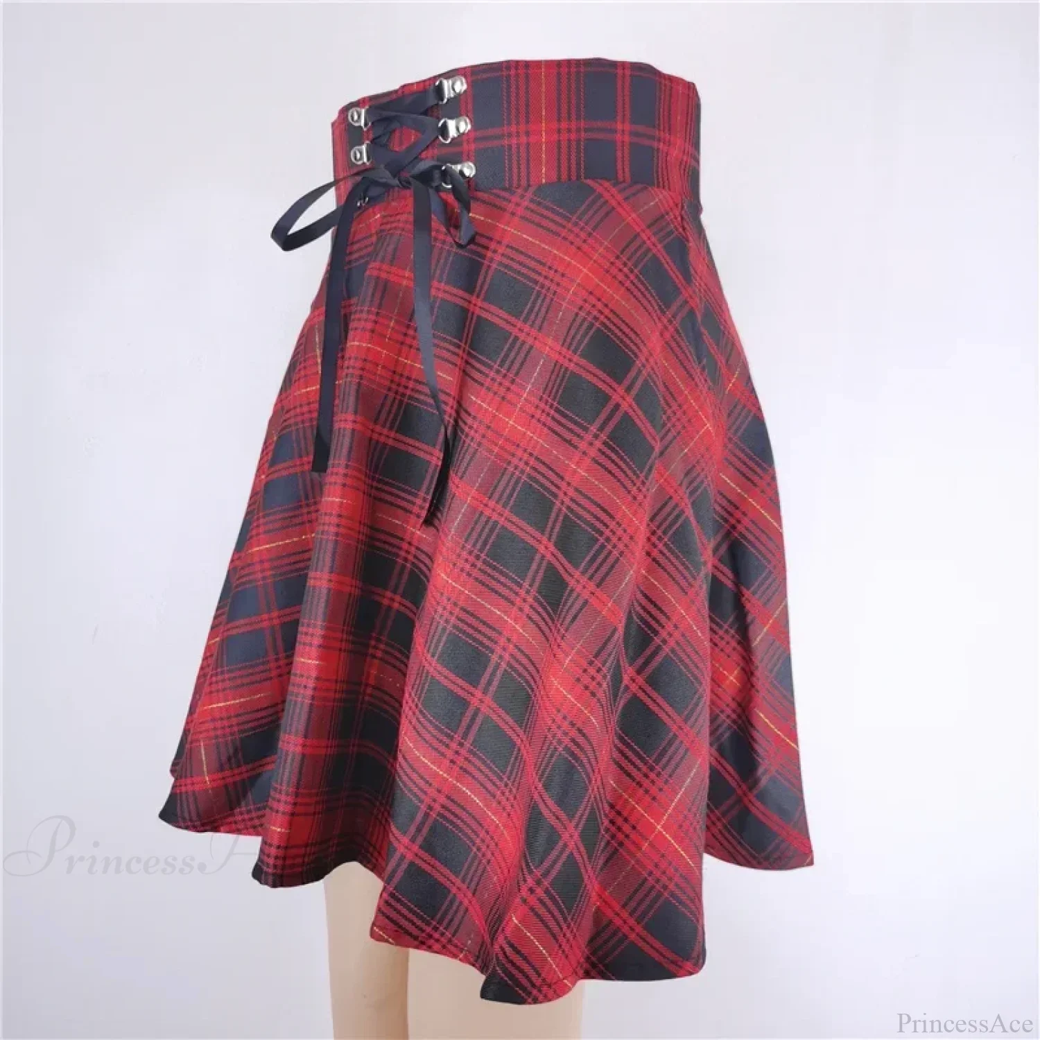 Flared Mini Skater School Skirt - Image 6