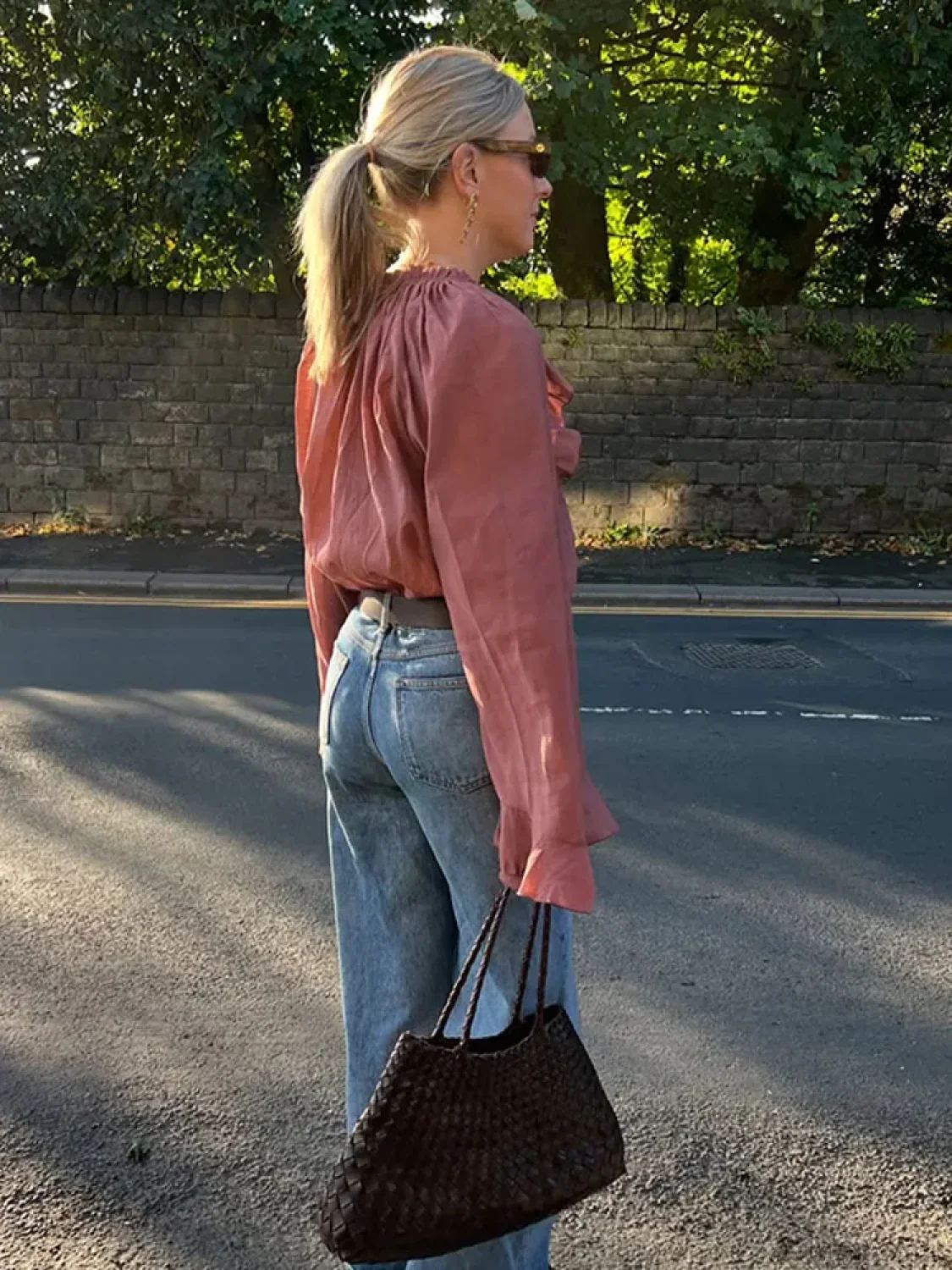 Flared Sleeve Cropped Blouse - Image 4