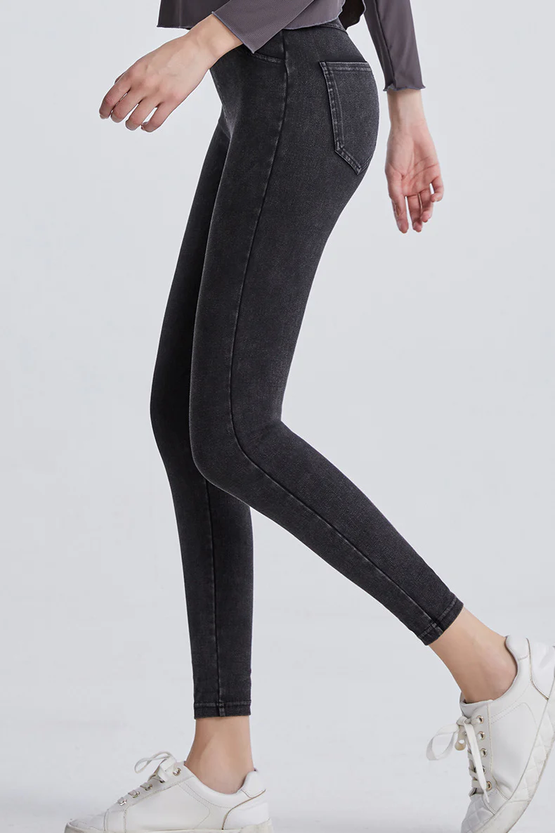 Fleece Lined High Waist Sculpting Leggings - Image 3