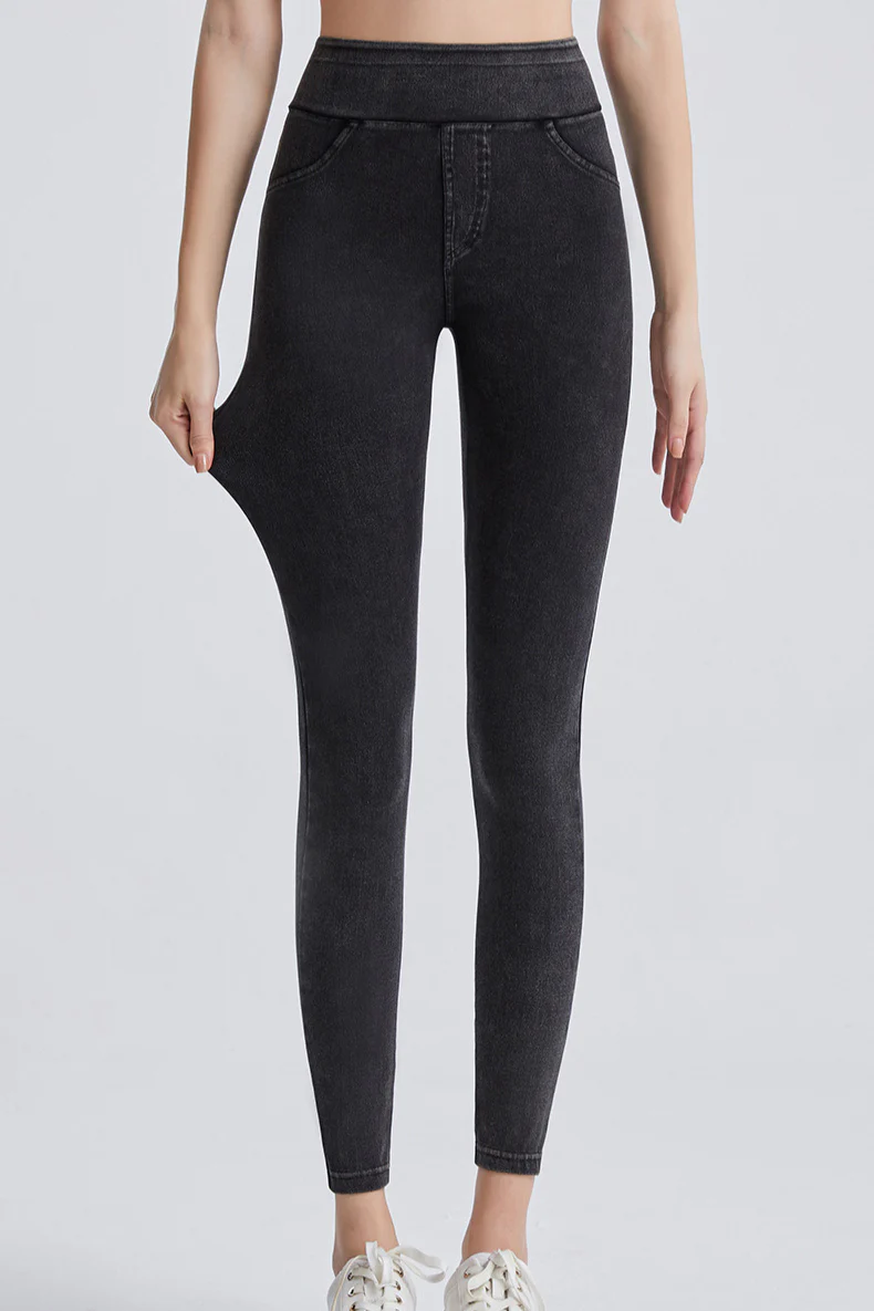 Fleece Lined High Waist Sculpting Leggings - Image 5