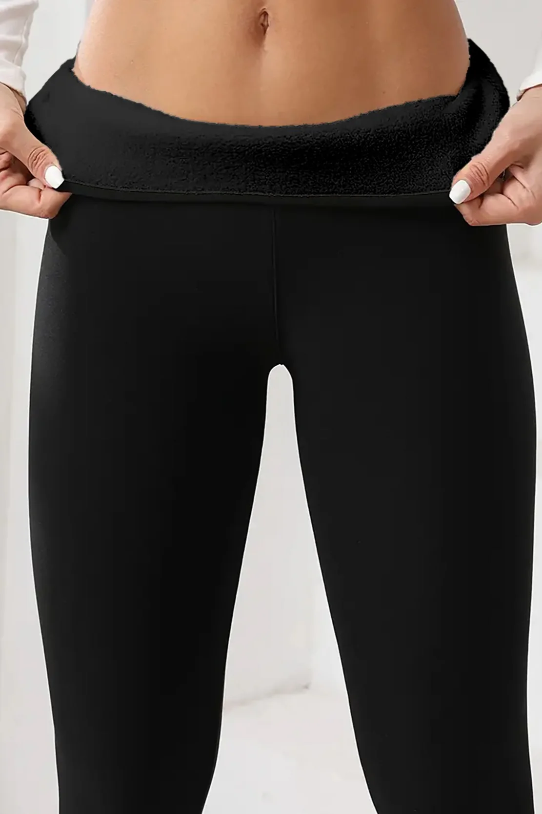 Fleece Lined Outdoor High-Waist Tummy Control Leggings - Image 5