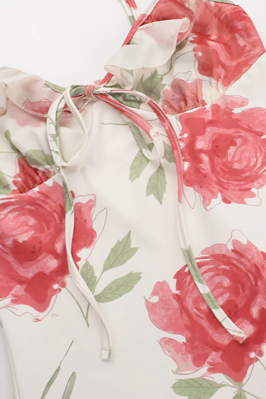 Floral Cami French Style Party Dress - Image 15