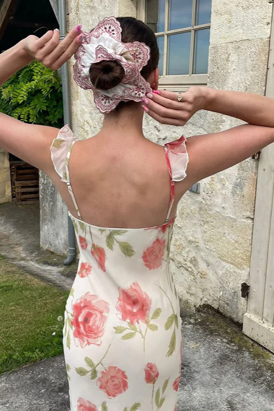 Floral Cami French Style Party Dress - Image 8