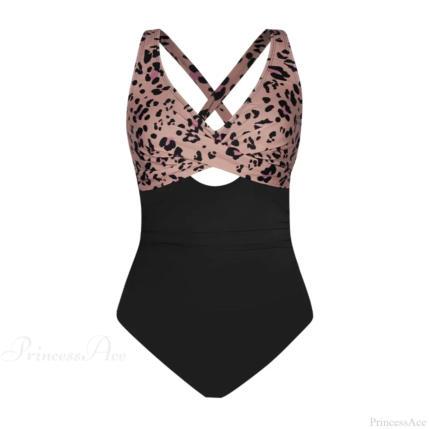 Floral Cut Out Back Tie One Piece Set - Image 3