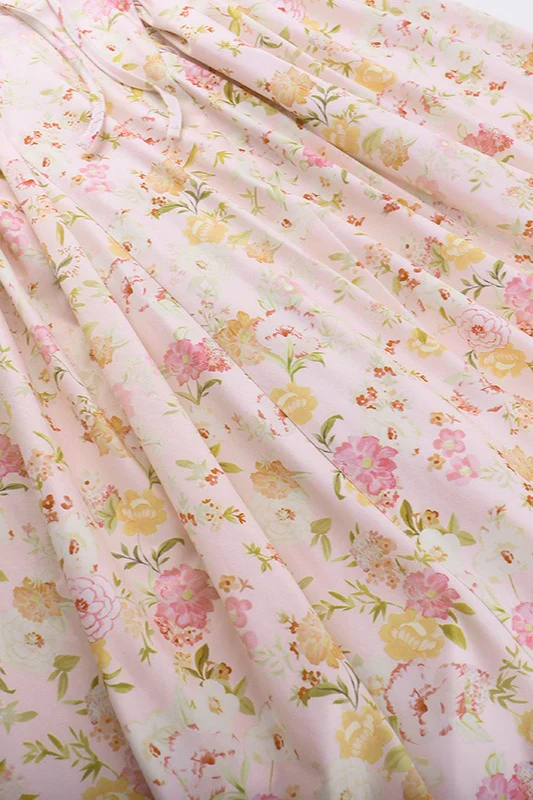 Floral Print Halter Bodycon Maxi Dress - Image 5
