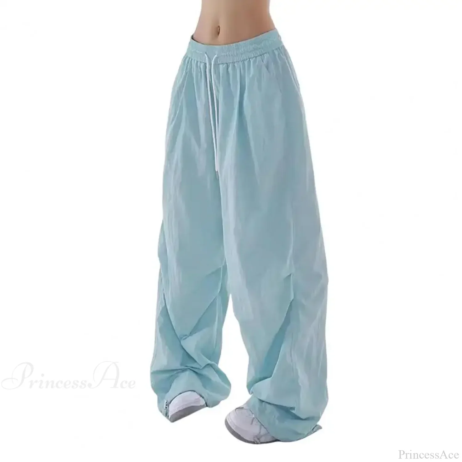 Fluorescent Drawstring Wide Leg Cargo Pant - Image 8