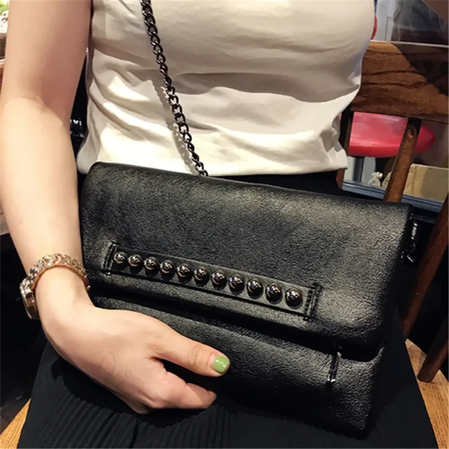 Folding Design PU Leather Clutch Wristlet - Image 3