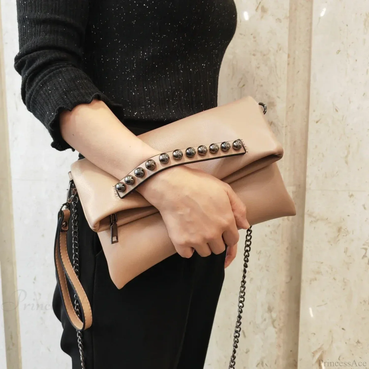 Folding Design PU Leather Clutch Wristlet - Image 8