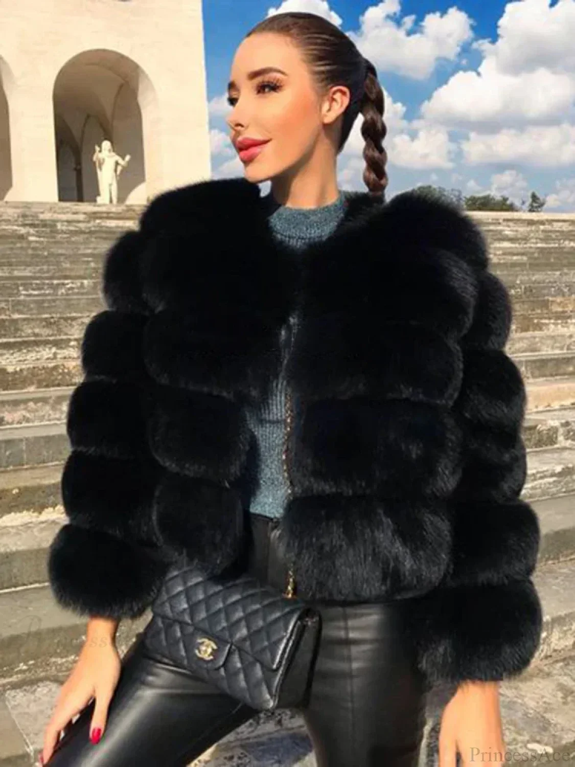 Fox Fur Winter Cold Weather Coat - Image 2
