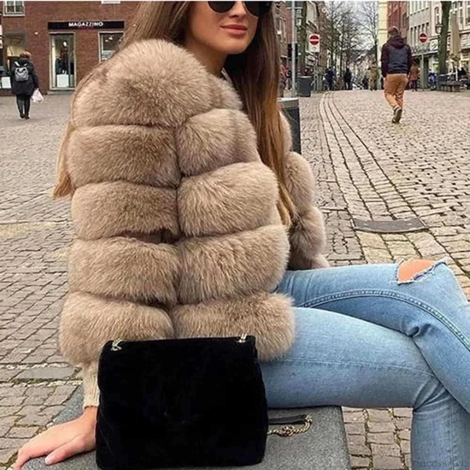 Fox Fur Winter Cold Weather Coat - Image 3