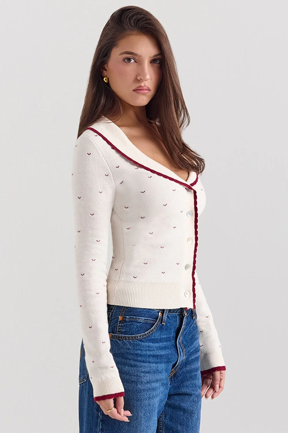 French Chic Boucle Cardigan - Image 3