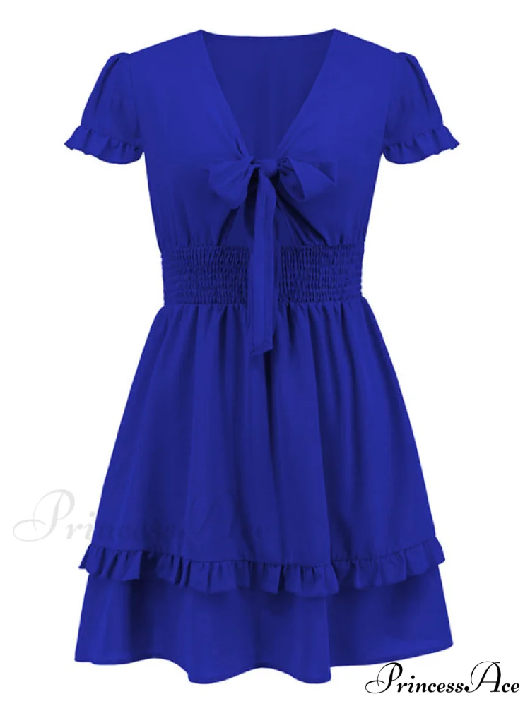 Front Color Mini Crepe Tie for Solid Gown Women - Image 20