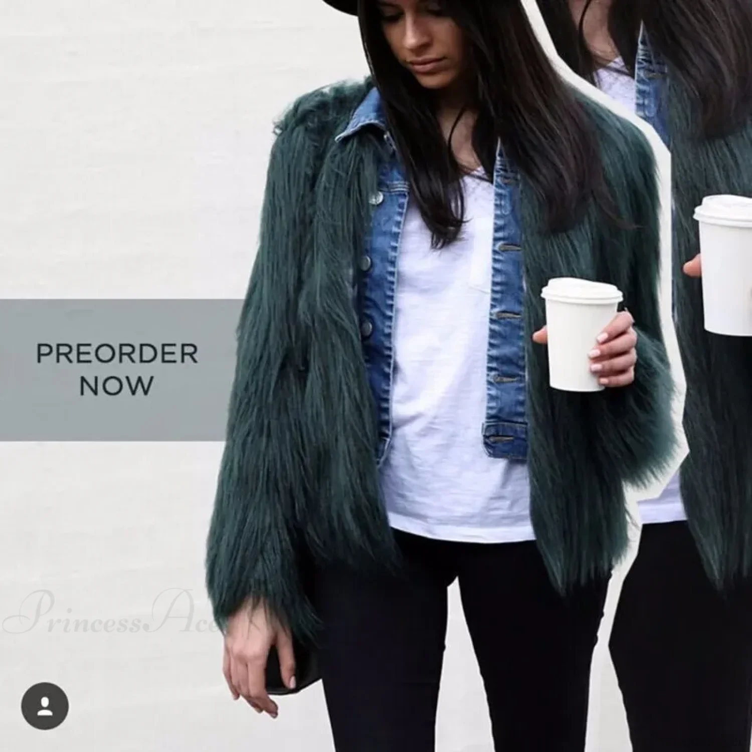 Fuzzy Thick Warm Fluffy Coat - Image 2