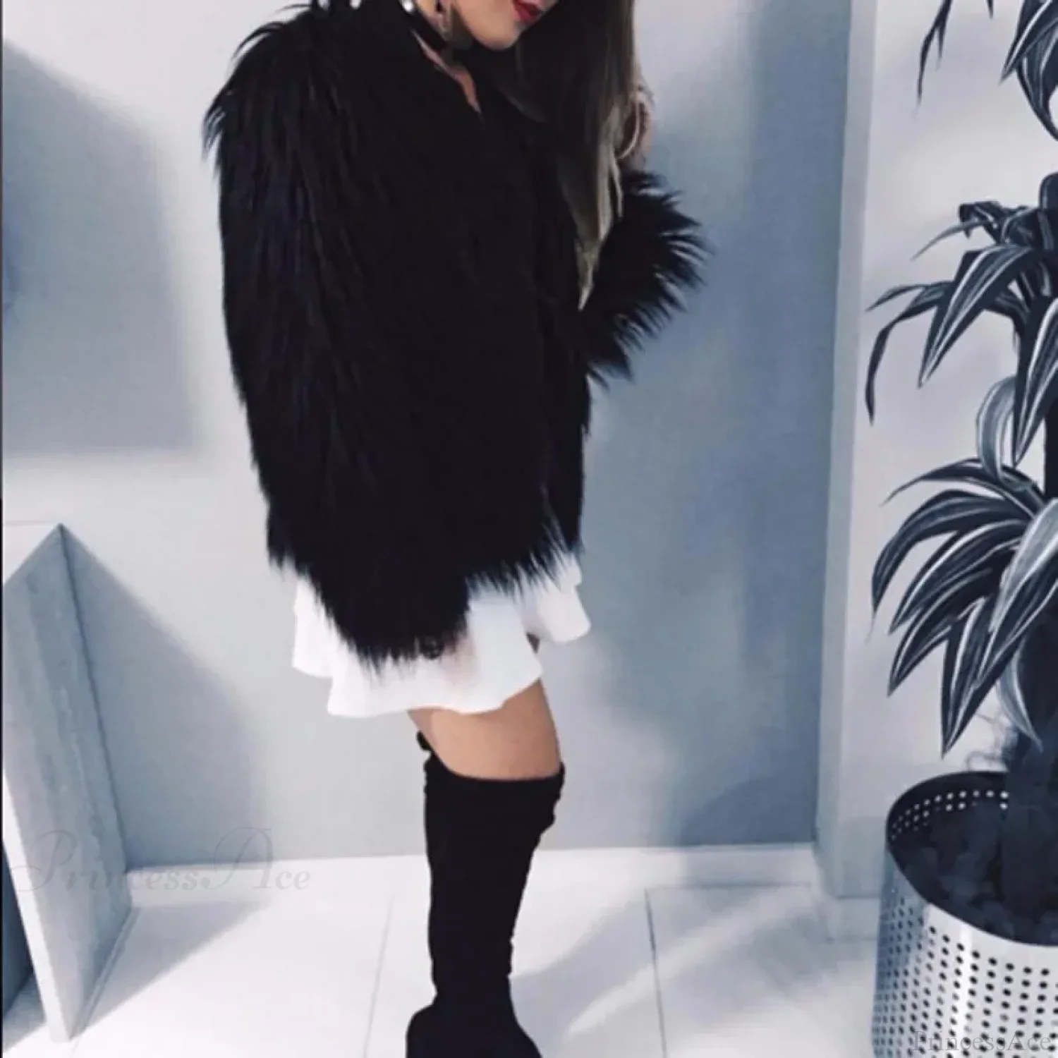 Fuzzy Thick Warm Fluffy Coat - Image 4