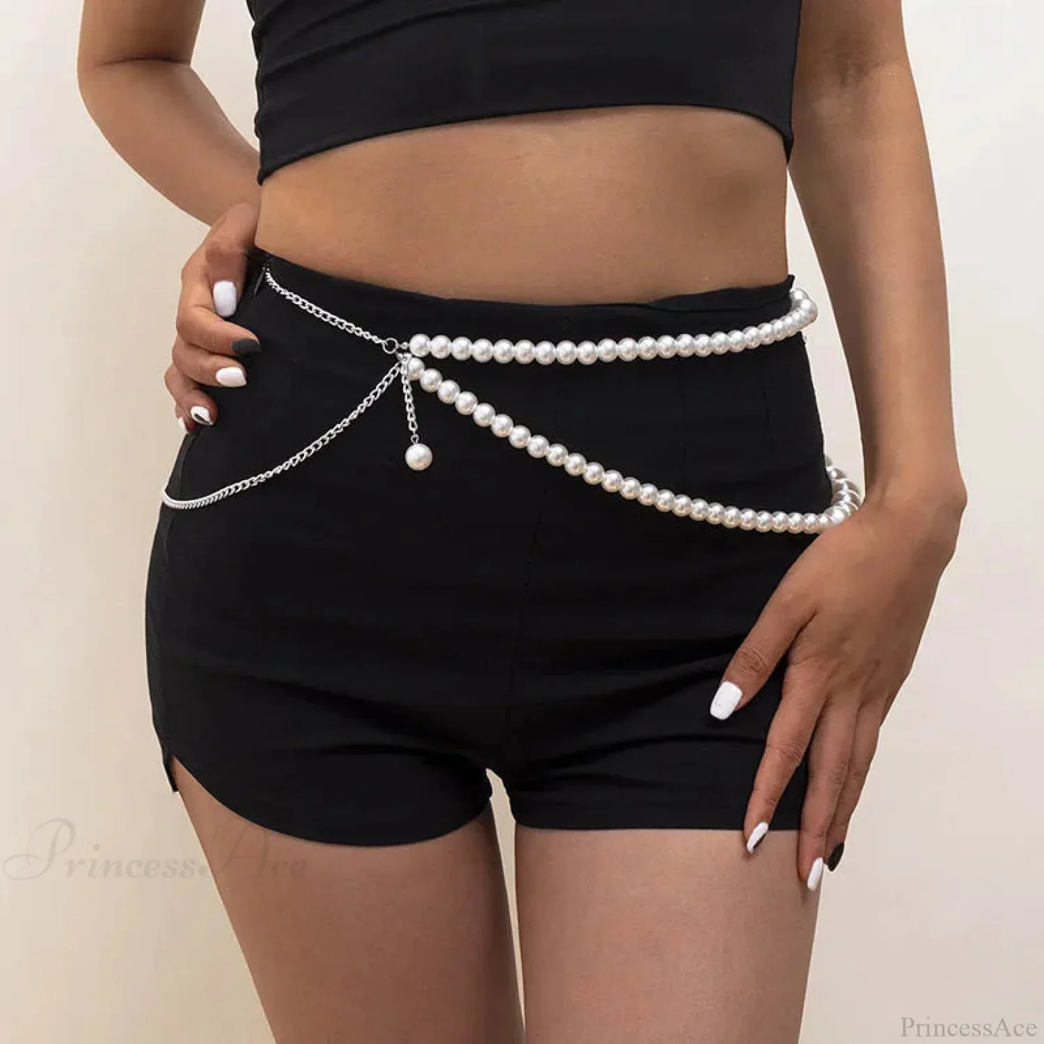 Geometric Gothic Lustrous Waist Chain Belt - Image 2
