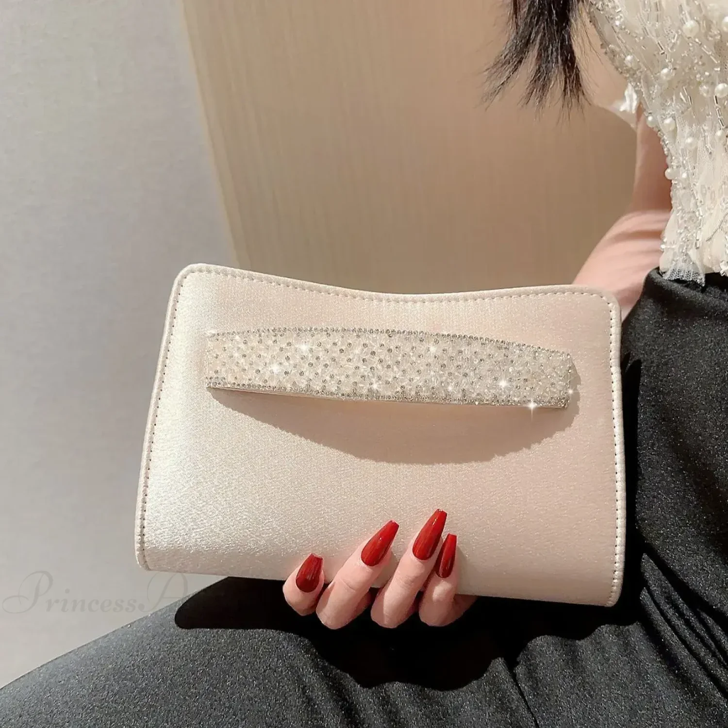 Glitter Diamond Evening Wristlet