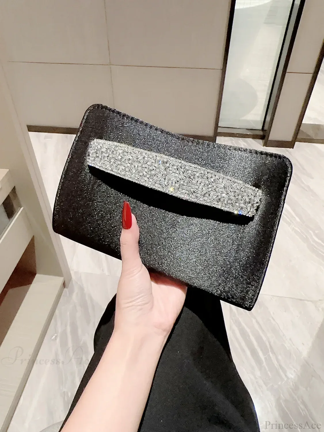 Glitter Diamond Evening Wristlet - Image 8