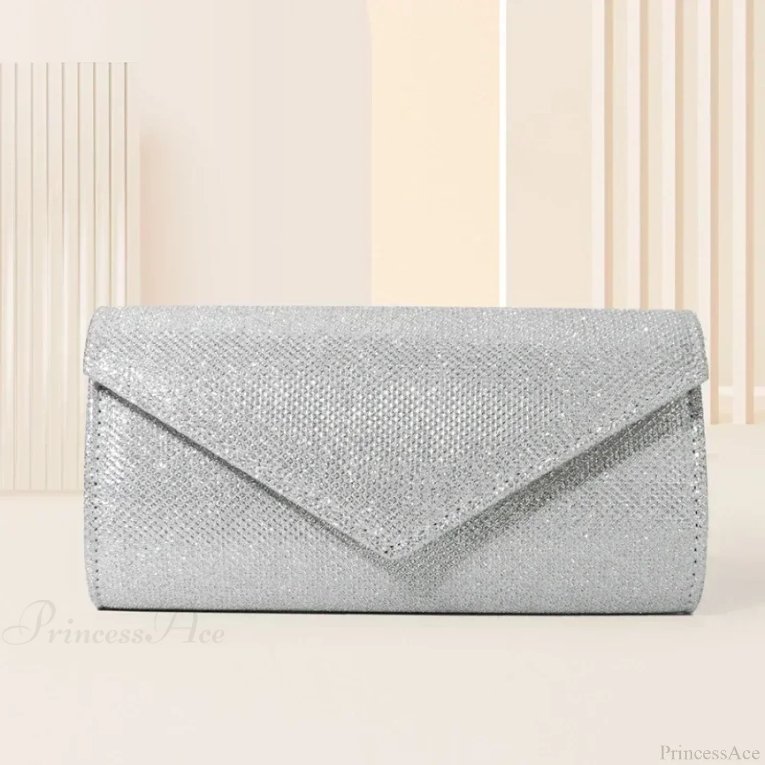 Glitter Envelope Chain Evening Clutch Bag - Image 2