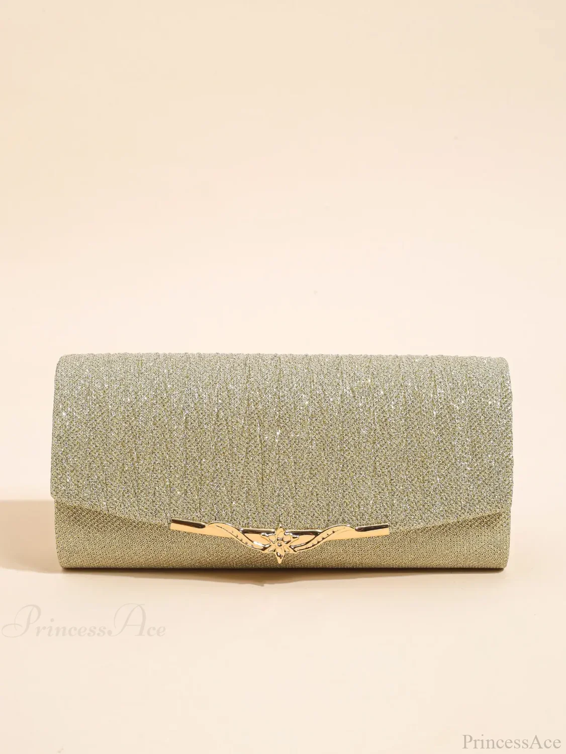 Glitter Envelope Evening Bag Detachable Chain Clutch Bag - Image 4