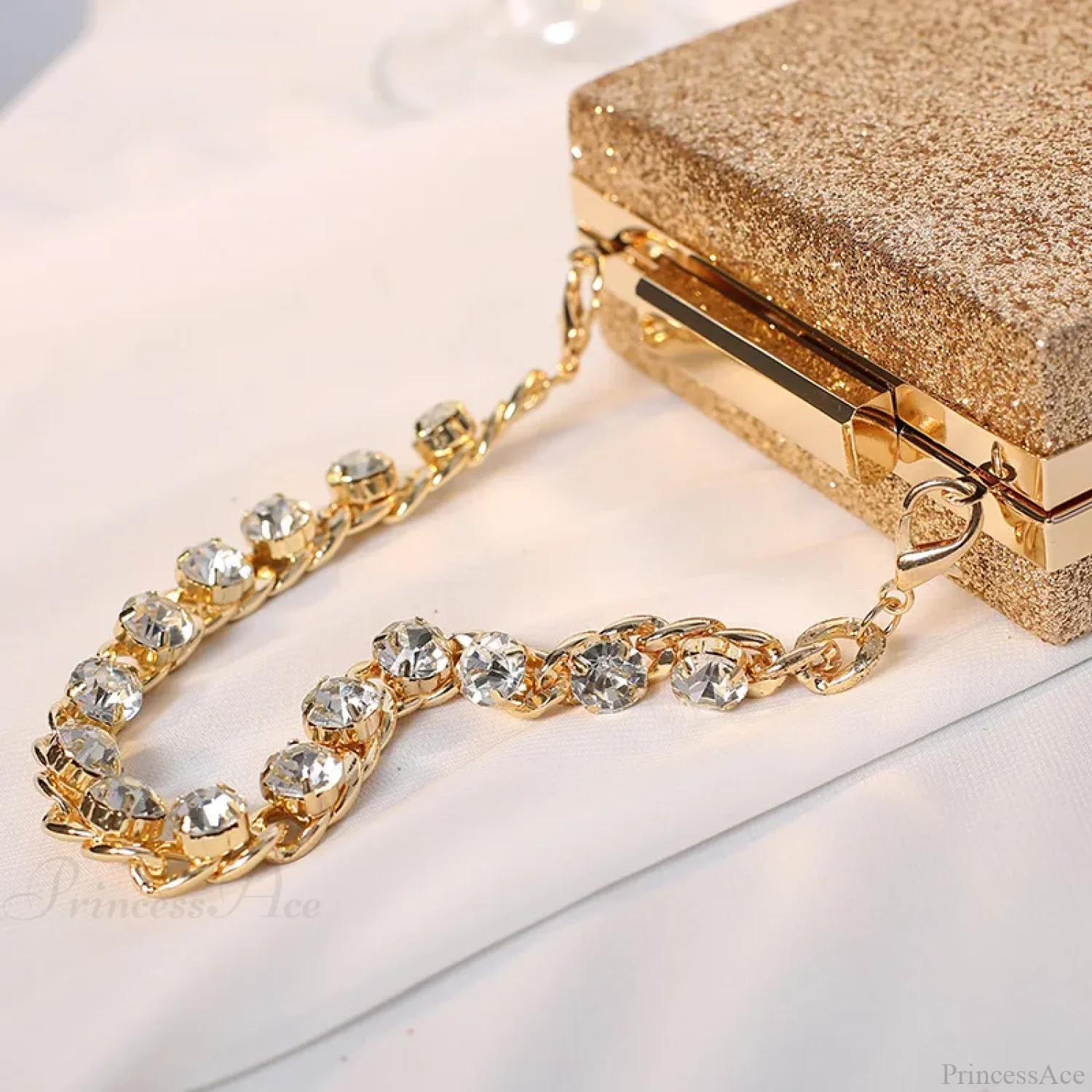 Glitter Evening Clutch Wallet Wristlet - Image 3