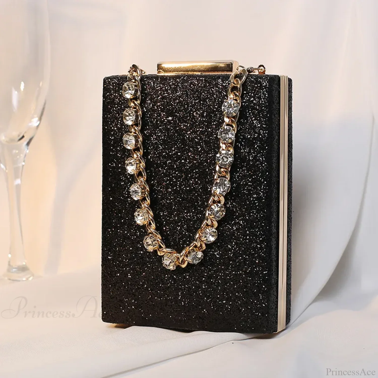 Glitter Evening Clutch Wallet Wristlet - Image 6