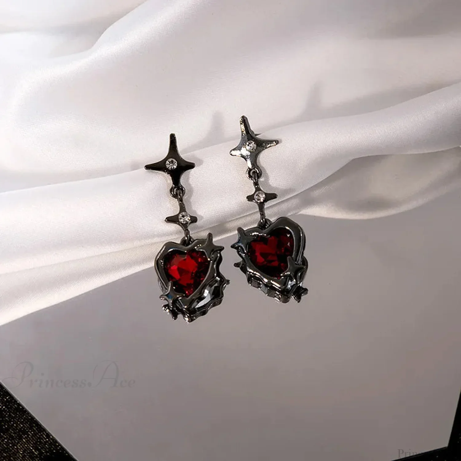 Gloomy Rebel Metal Chain Cross Affection Earring - Image 15