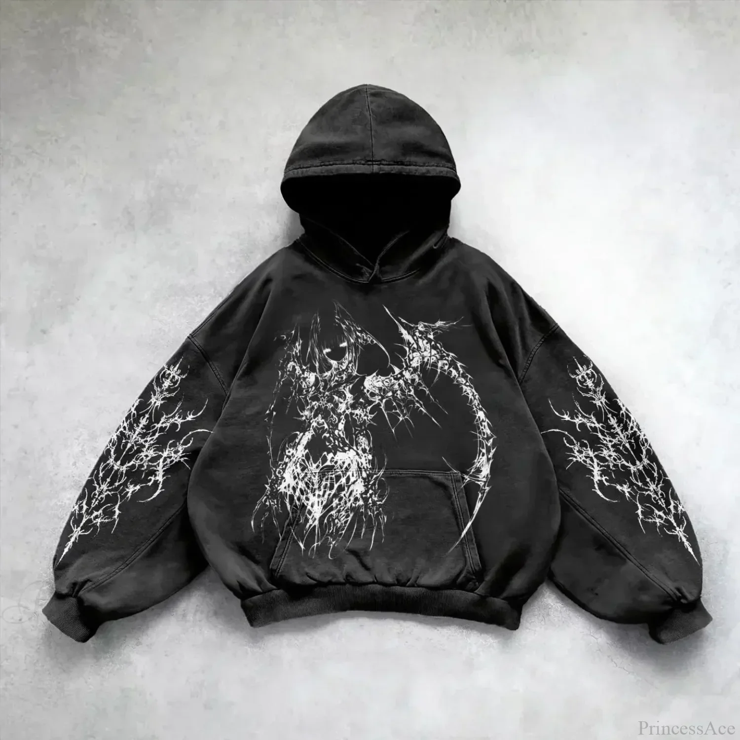 Goddess Pattern Print Hoodie - Image 11