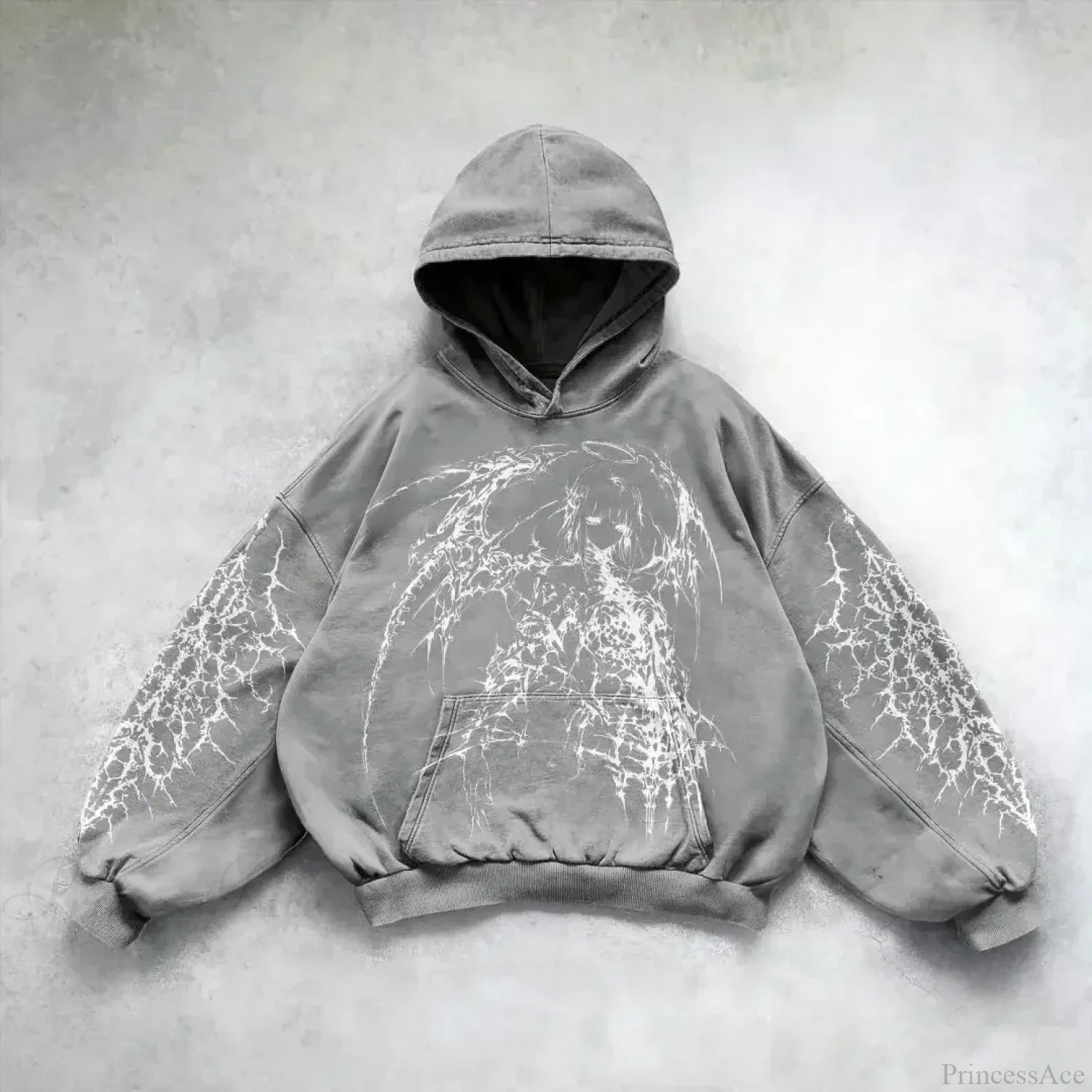 Goddess Pattern Print Hoodie - Image 12