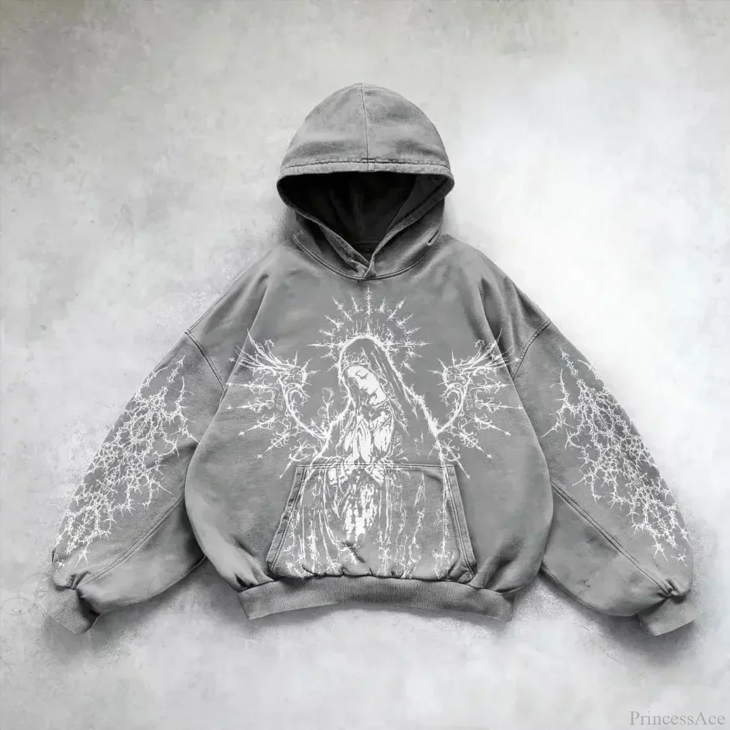 Goddess Pattern Print Hoodie - Image 6