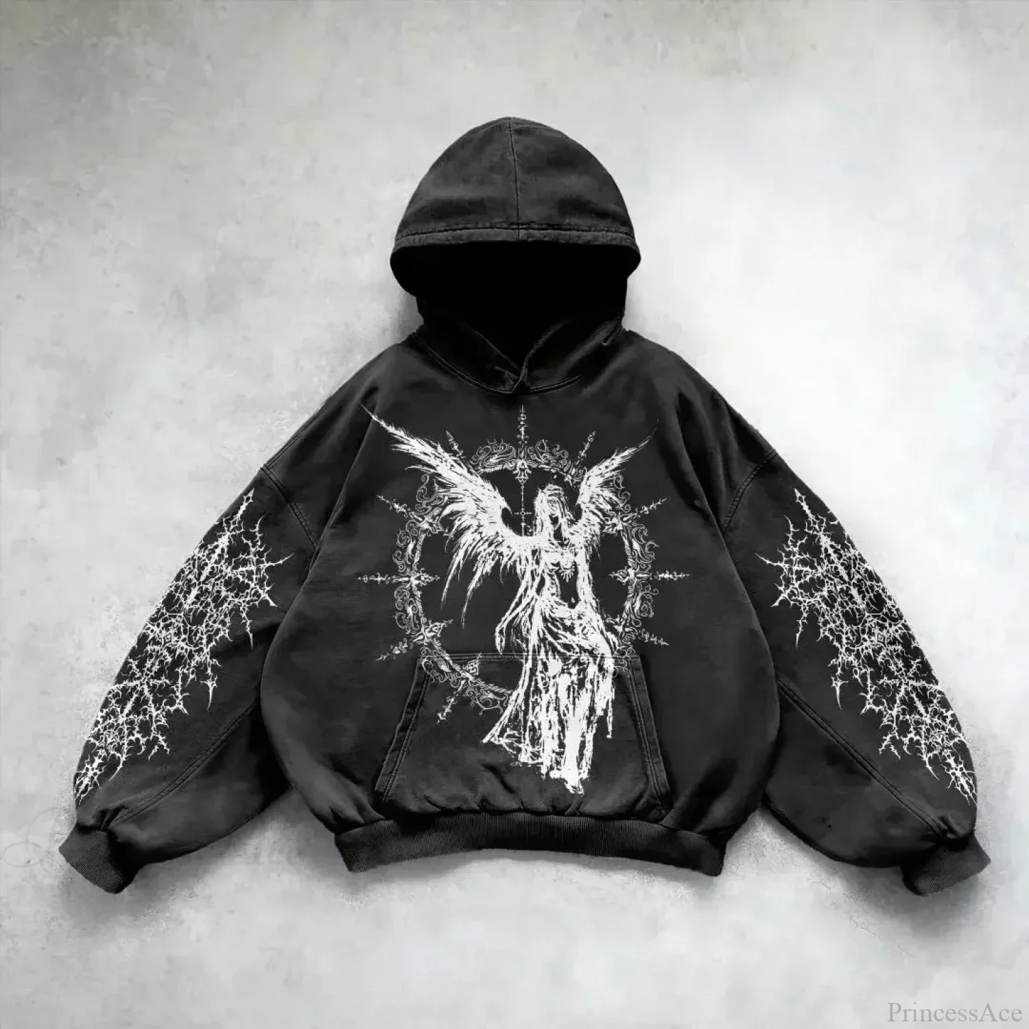 Goddess Pattern Print Hoodie - Image 7