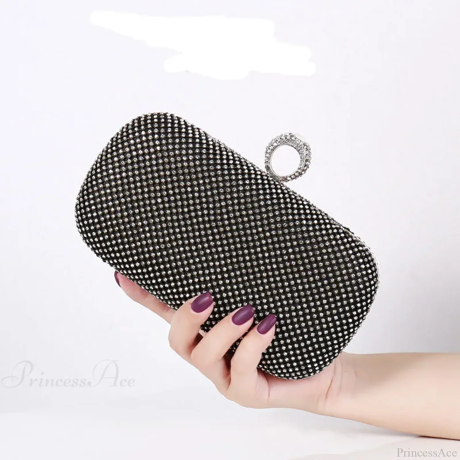 Gold Diamond Dinner Clutch Wristlet - Image 2