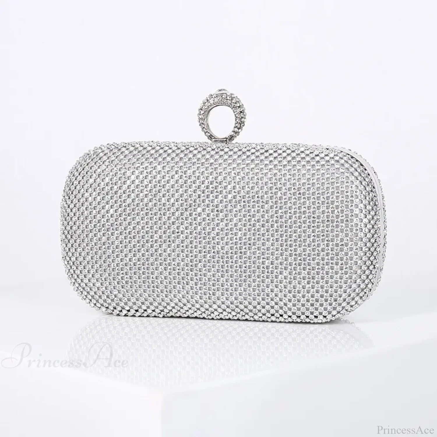 Gold Diamond Dinner Clutch Wristlet - Image 4