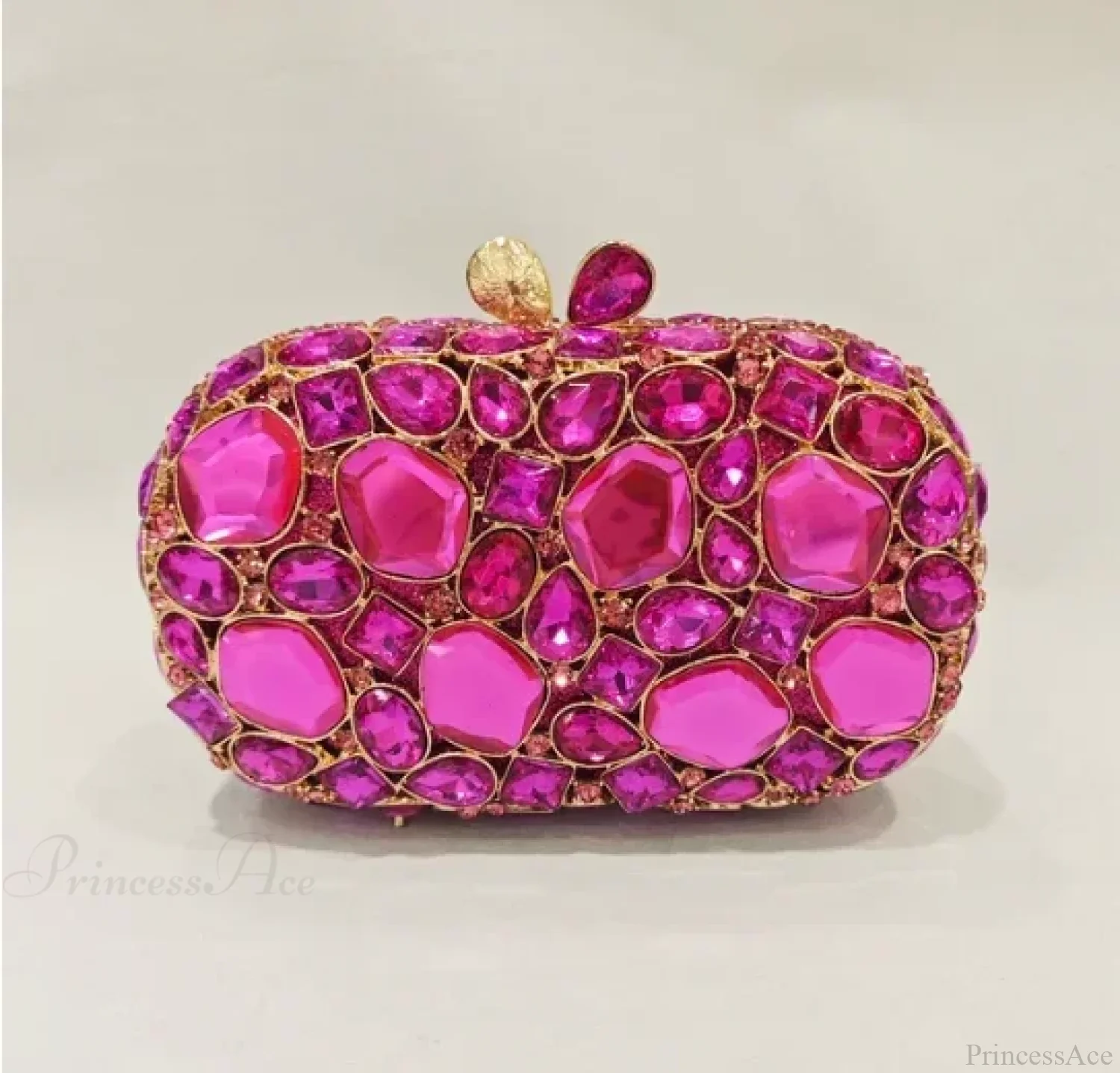 Gold/Silver Crystal Evening Clutch Wristlet - Image 6