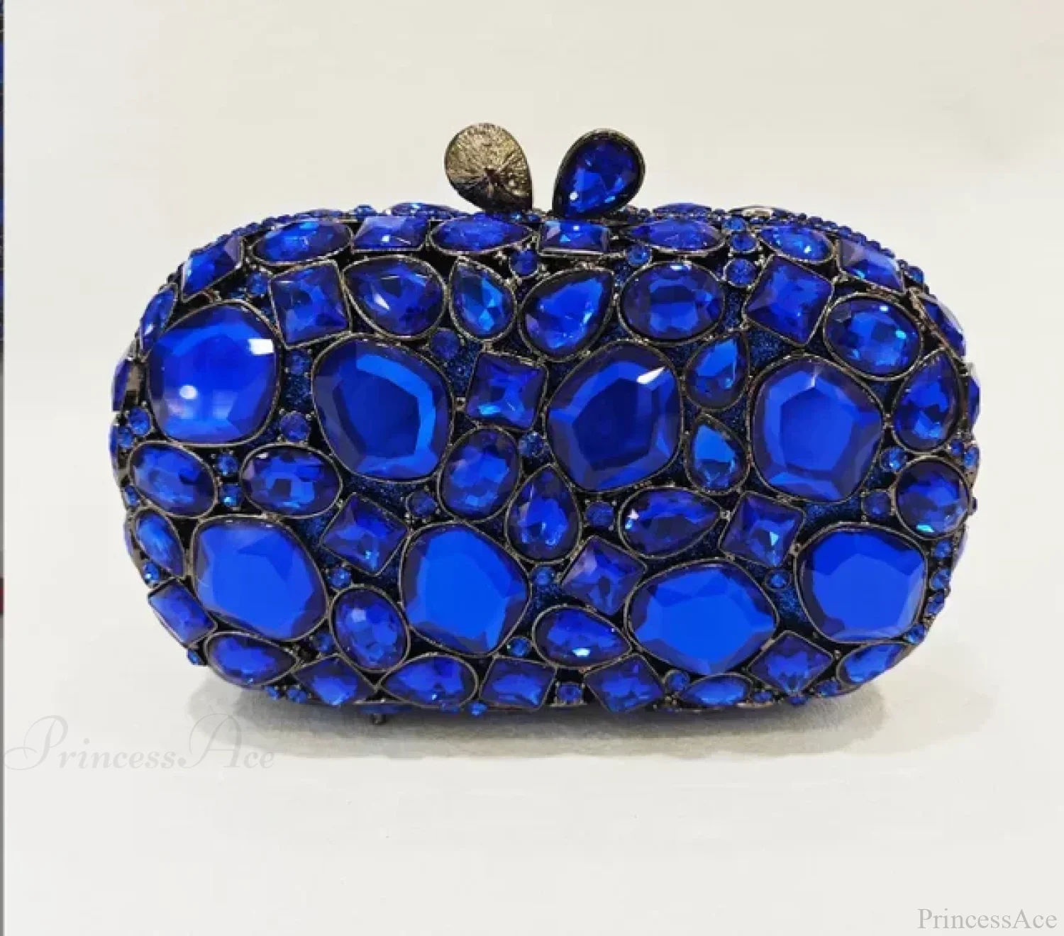 Gold/Silver Crystal Evening Clutch Wristlet - Image 8