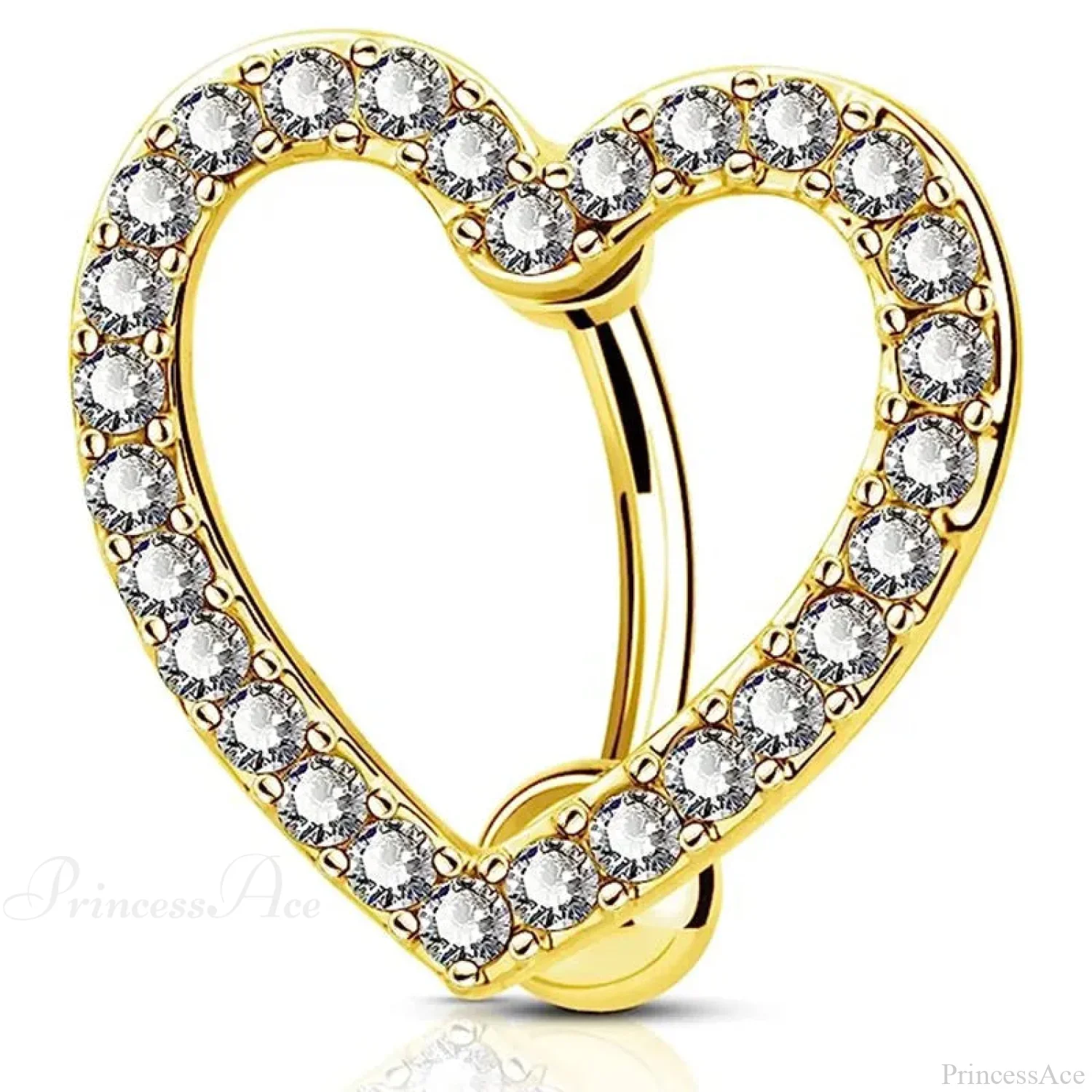 Gothic Heart Dangle Butterfly Belly Ring - Image 19