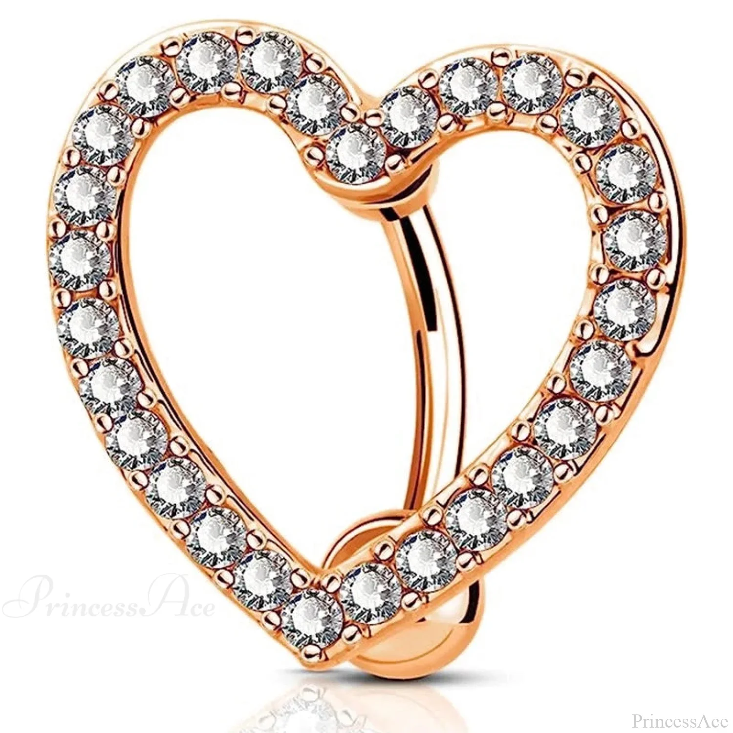 Gothic Heart Dangle Butterfly Belly Ring - Image 20
