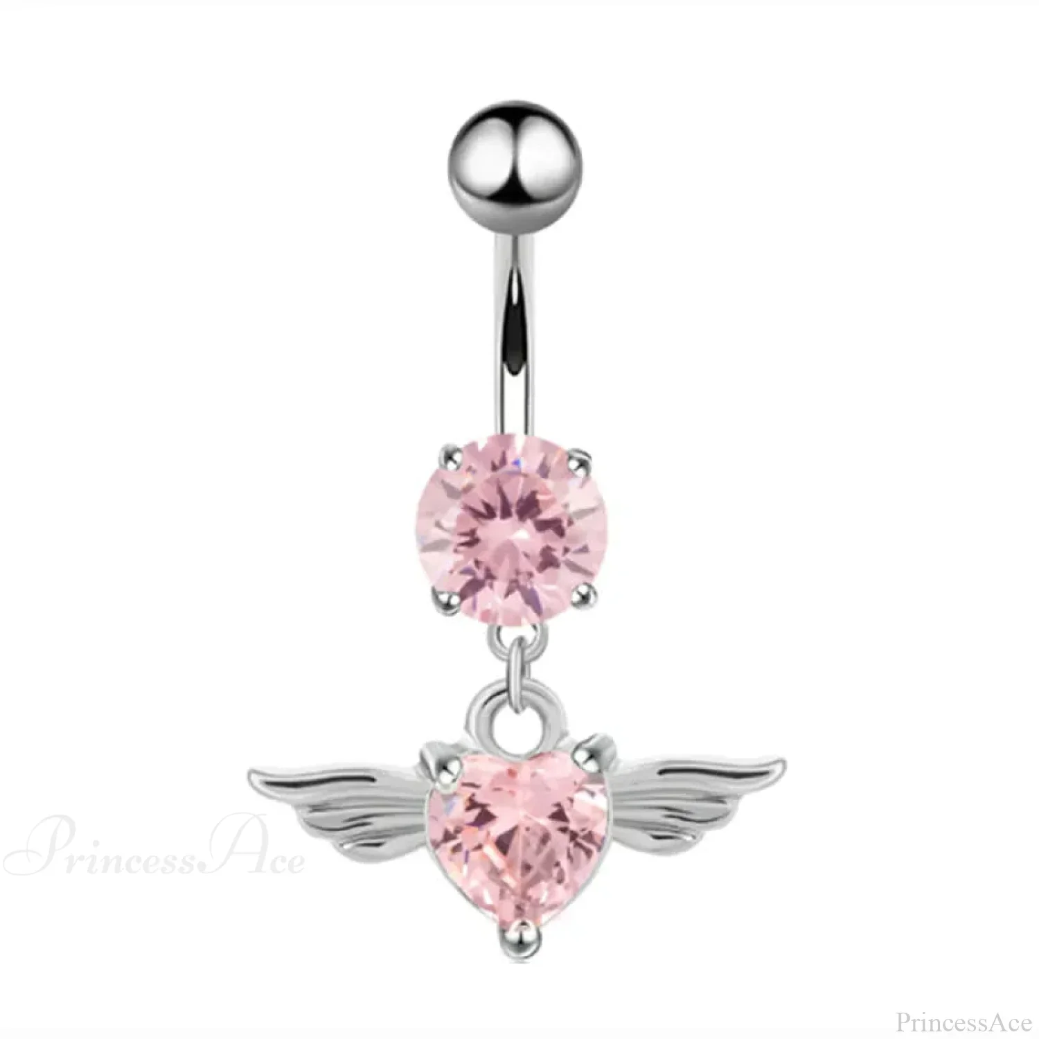 Gothic Heart Dangle Butterfly Belly Ring - Image 21