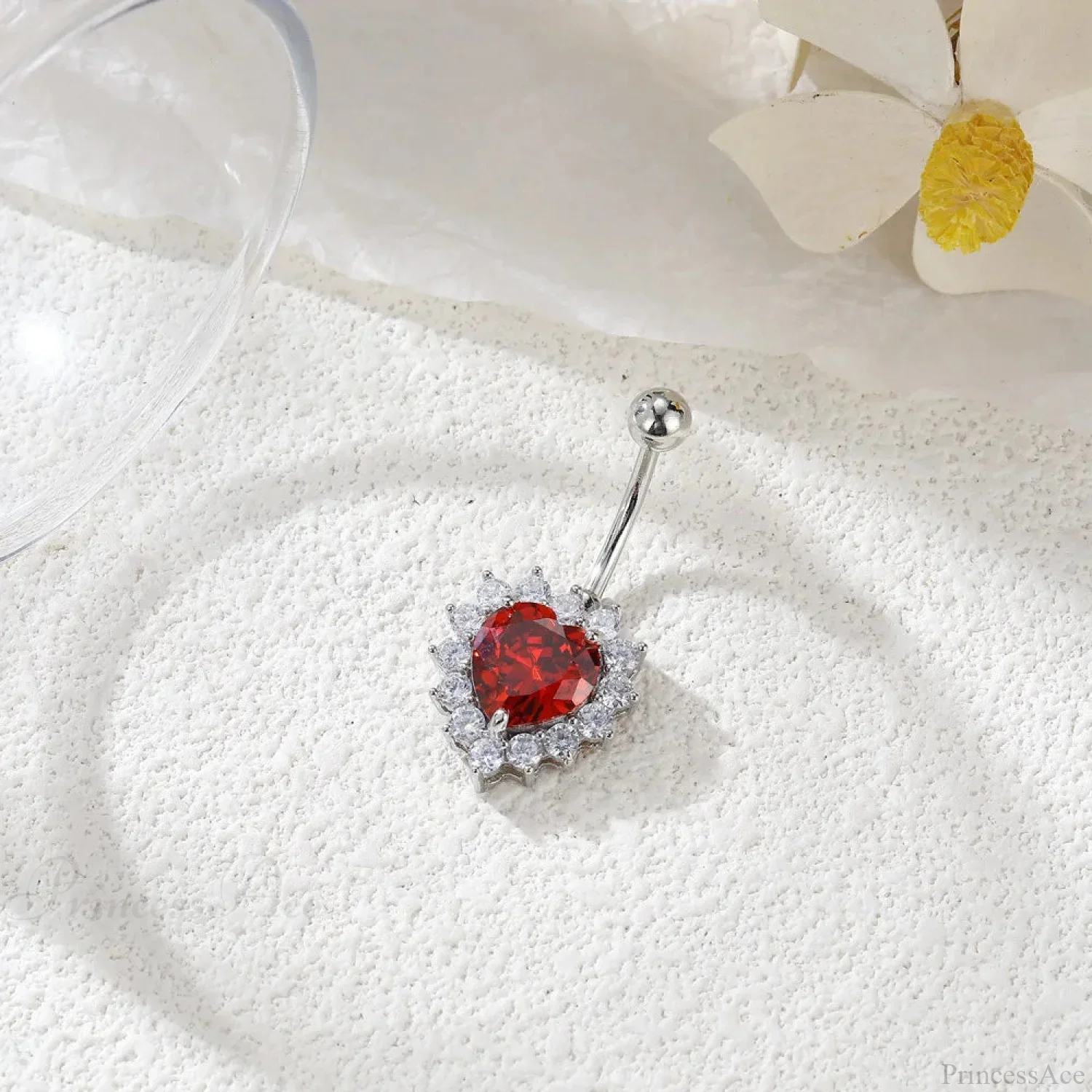 Gothic Heart Dangle Butterfly Belly Ring - Image 33