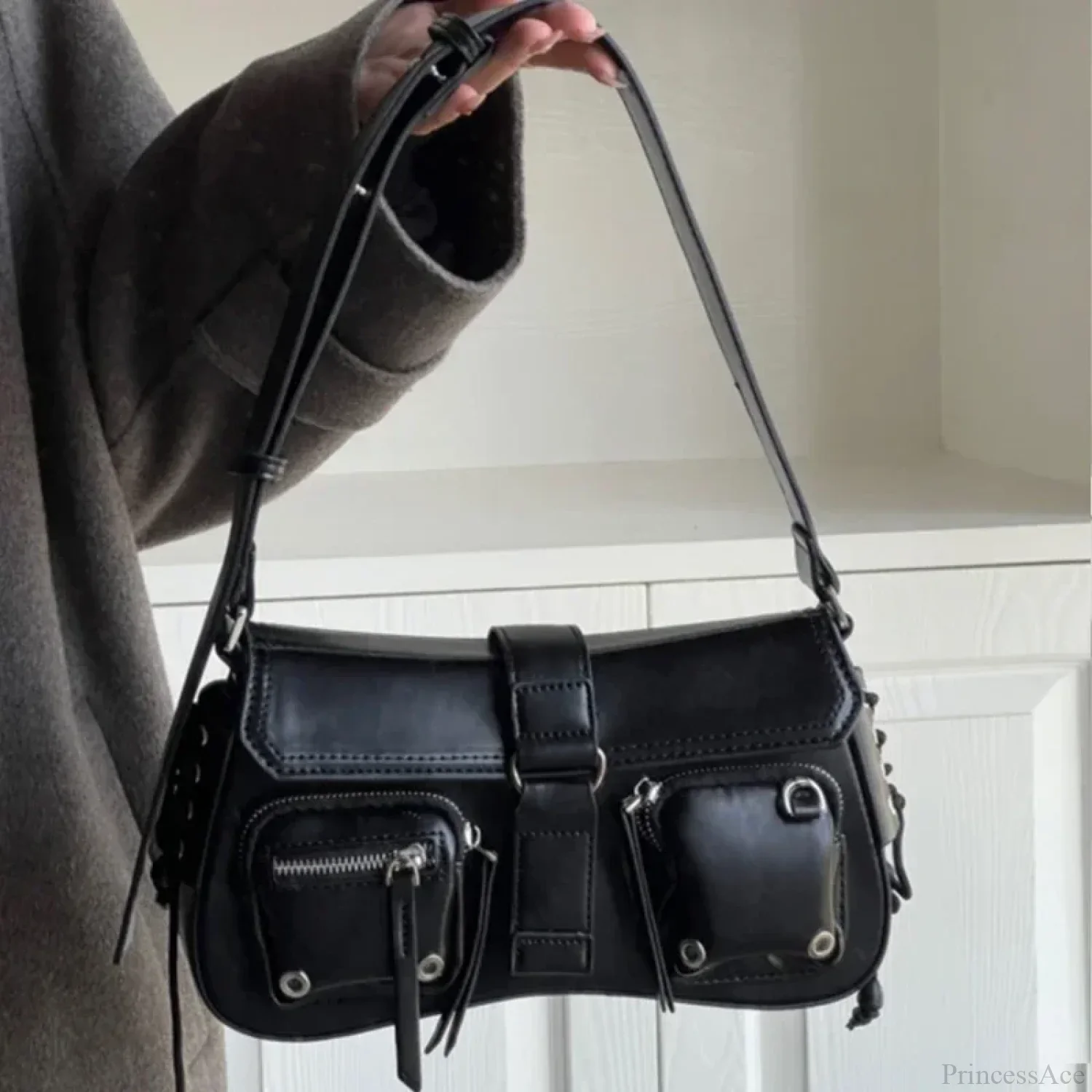 Gothic Star Handbag Retro Shoulder Bag - Image 2